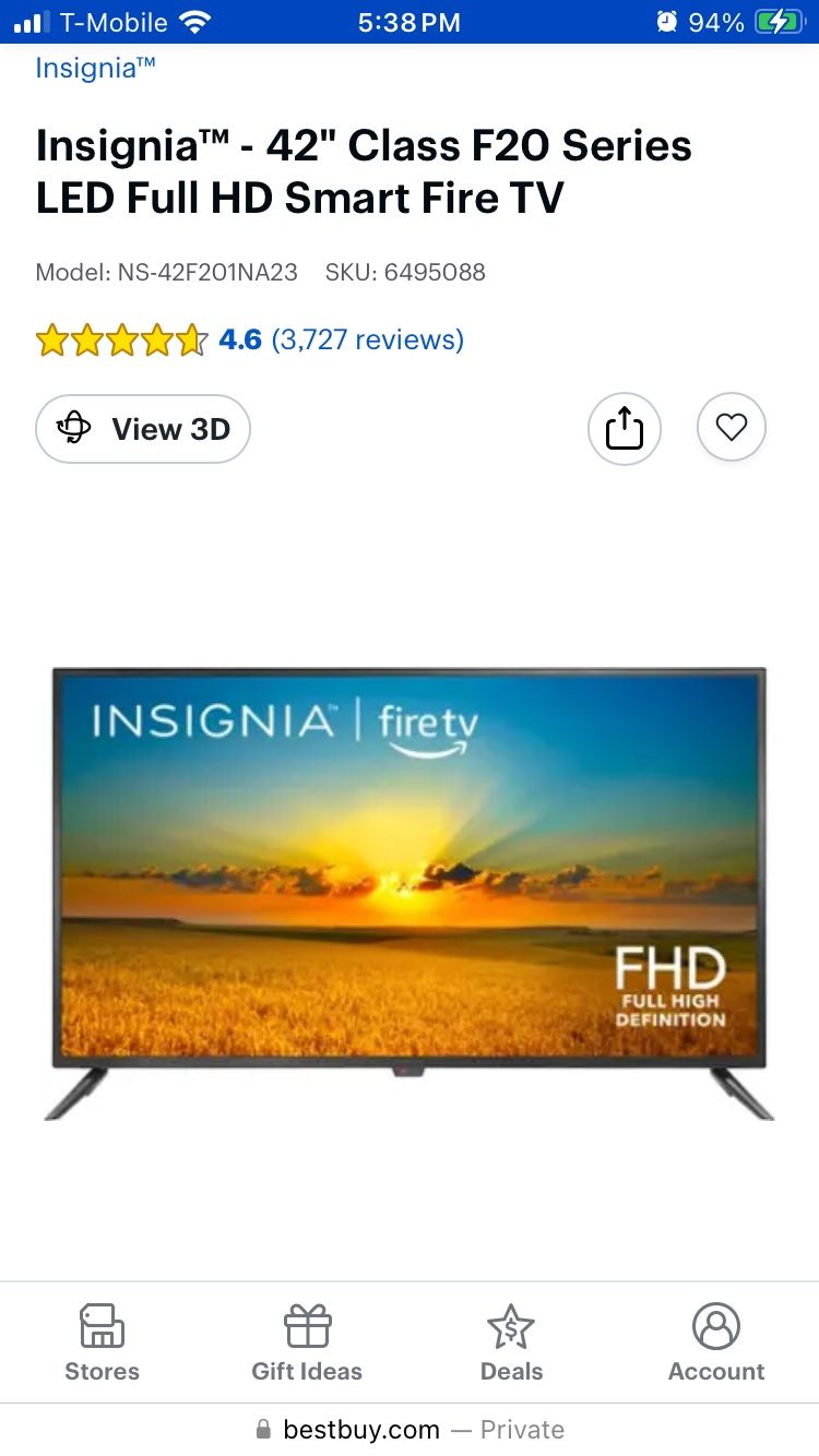 Brand New 42” Smart TV Unopened Box