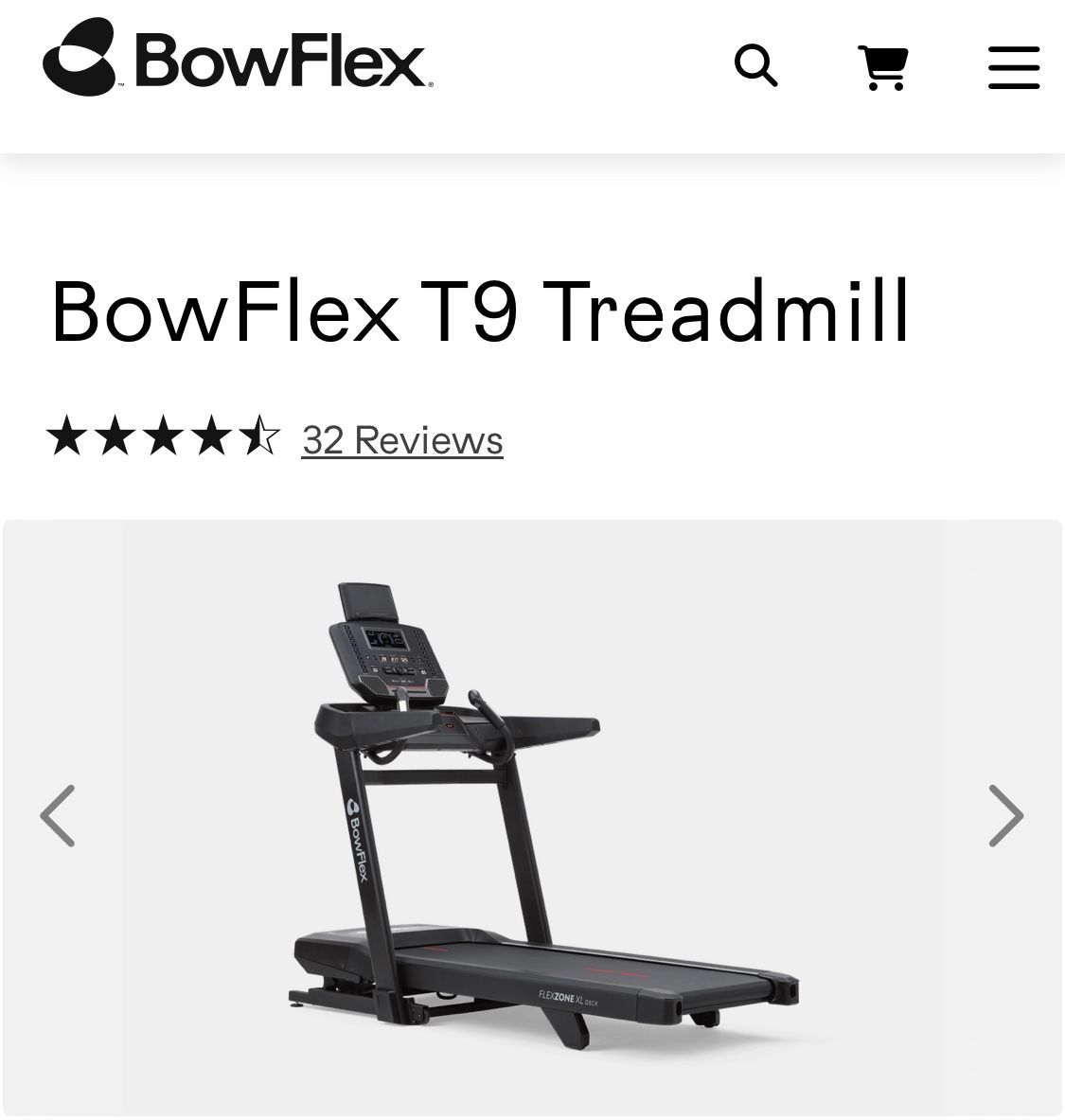 BOWFLEX TREADMILL