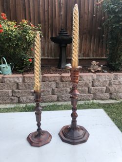 2 Metal Candle Holders