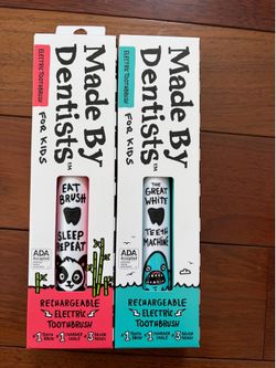 Made by Dentists Kids' Electric Toothbrush with 3 Brush Heads, Rechargeable, $10/each