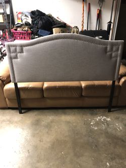 Beaded cushion headboard