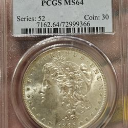 1885 O Morgan Silver Dollar PCGS MS64
