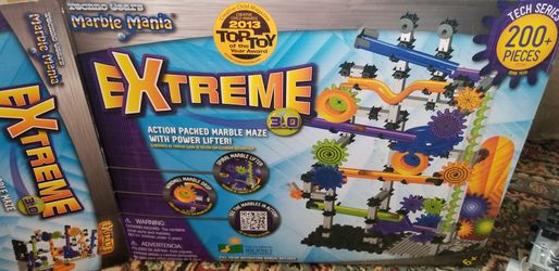 Marble Mania extreme tech series run with battery powered power lifter