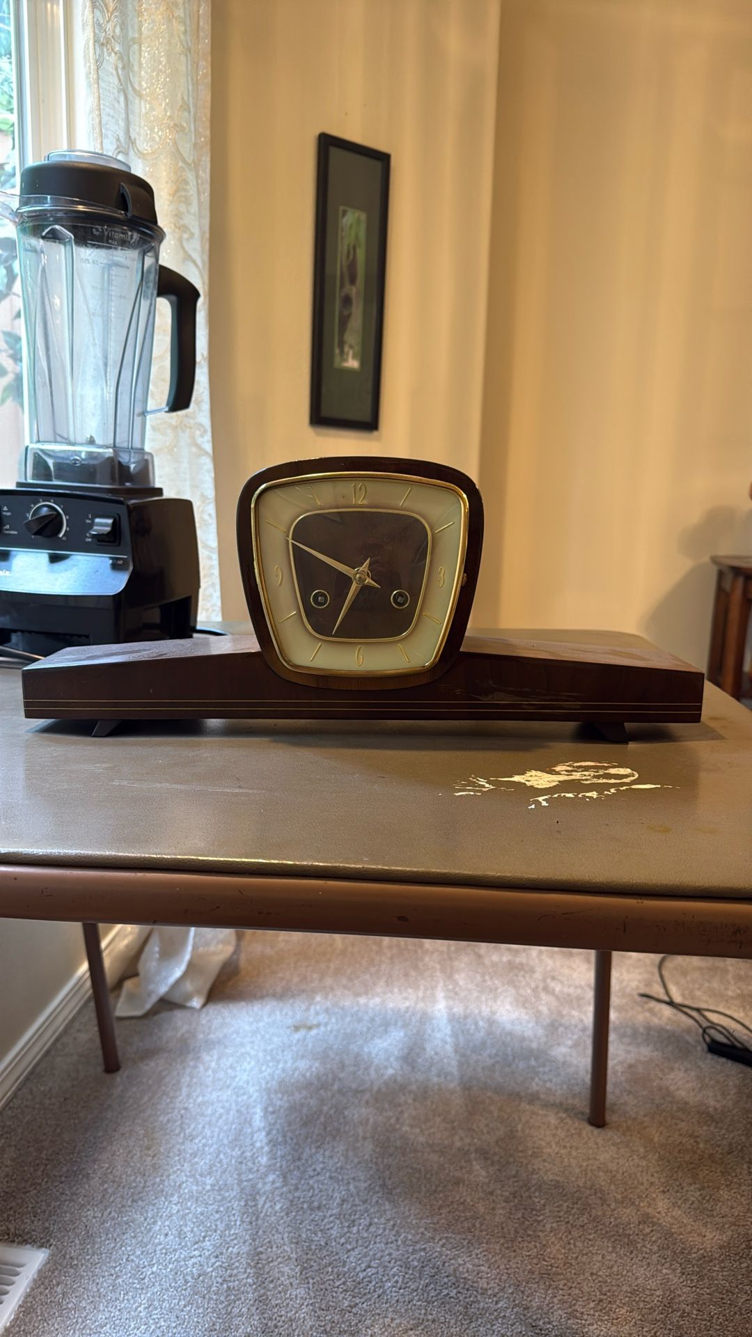 Chronos Mid Century Mantle Clock