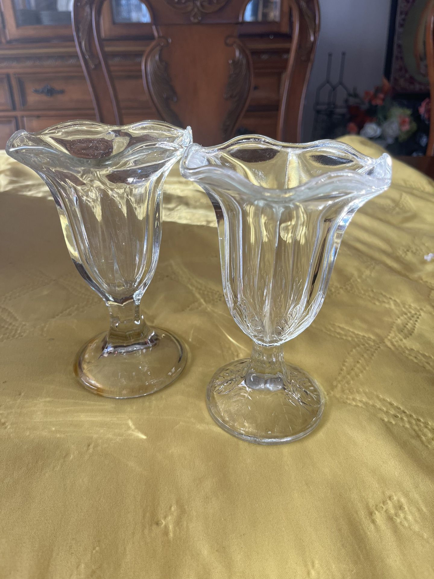 Vintage glass footed soda fountain (2)