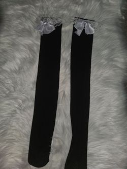 Women's Overknee Stockings with Bow