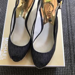 Leather Wedge Michael Kors 7M