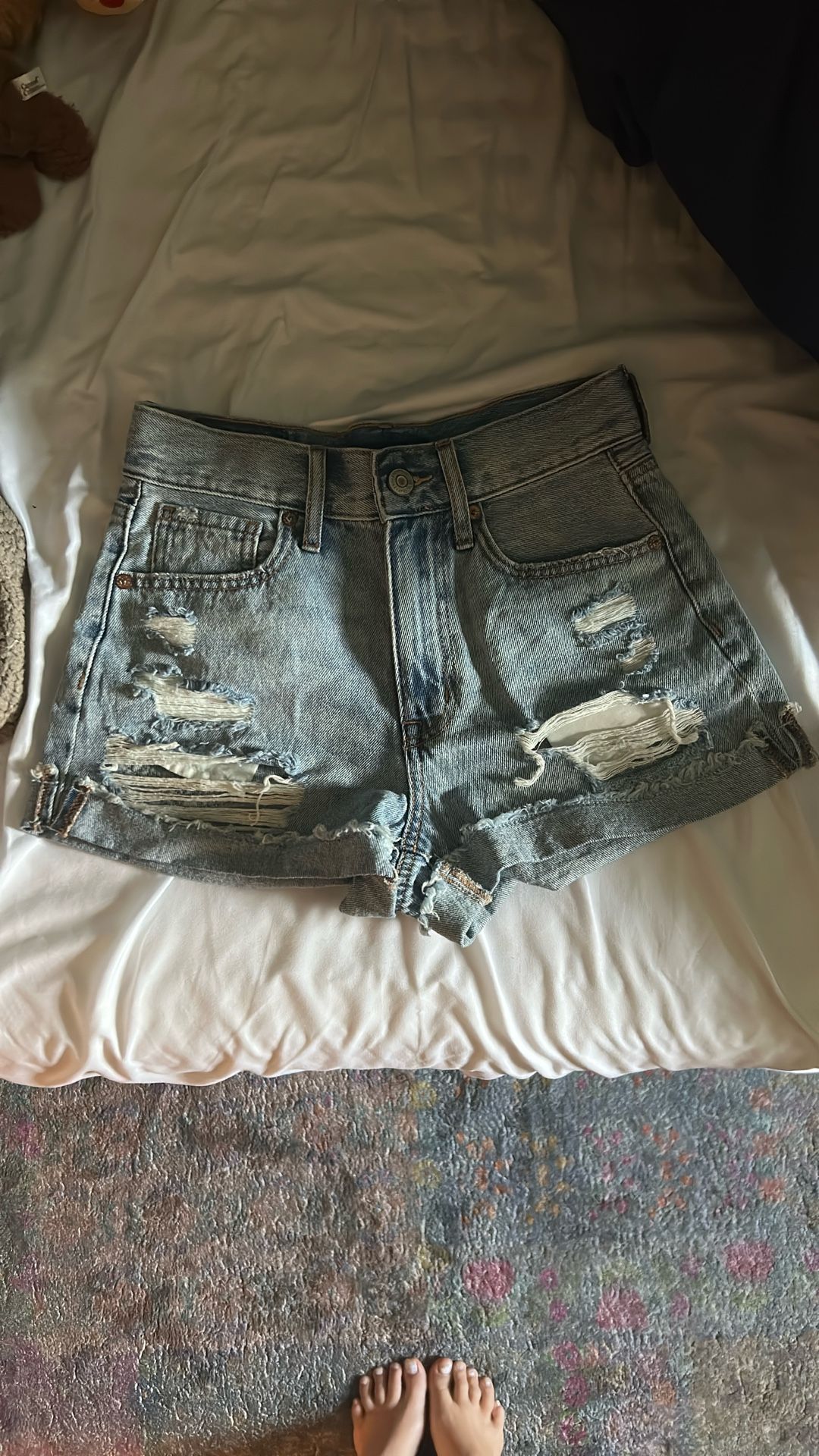 SIZE 0 AEROPOSTALE JEAN SHORTS MOM SHORT