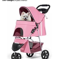 Pink Dog Stroller.