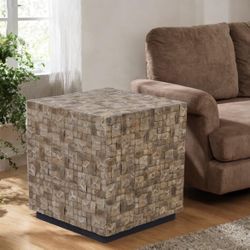 18” Square Mosaic Coffee Table / End Table / Side Table  [NEW IN BOX] **Retails for $150