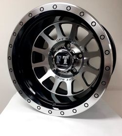 Brand New 15x10 -44 Offset Black Polished Off-Road Style Wheels 5x139 & 5x127 Bolt Pattern Available  Price Firm