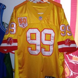 Warren Sapp Creamsicle Gold Jersey