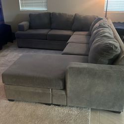 Living Spaces Sectional Couch 