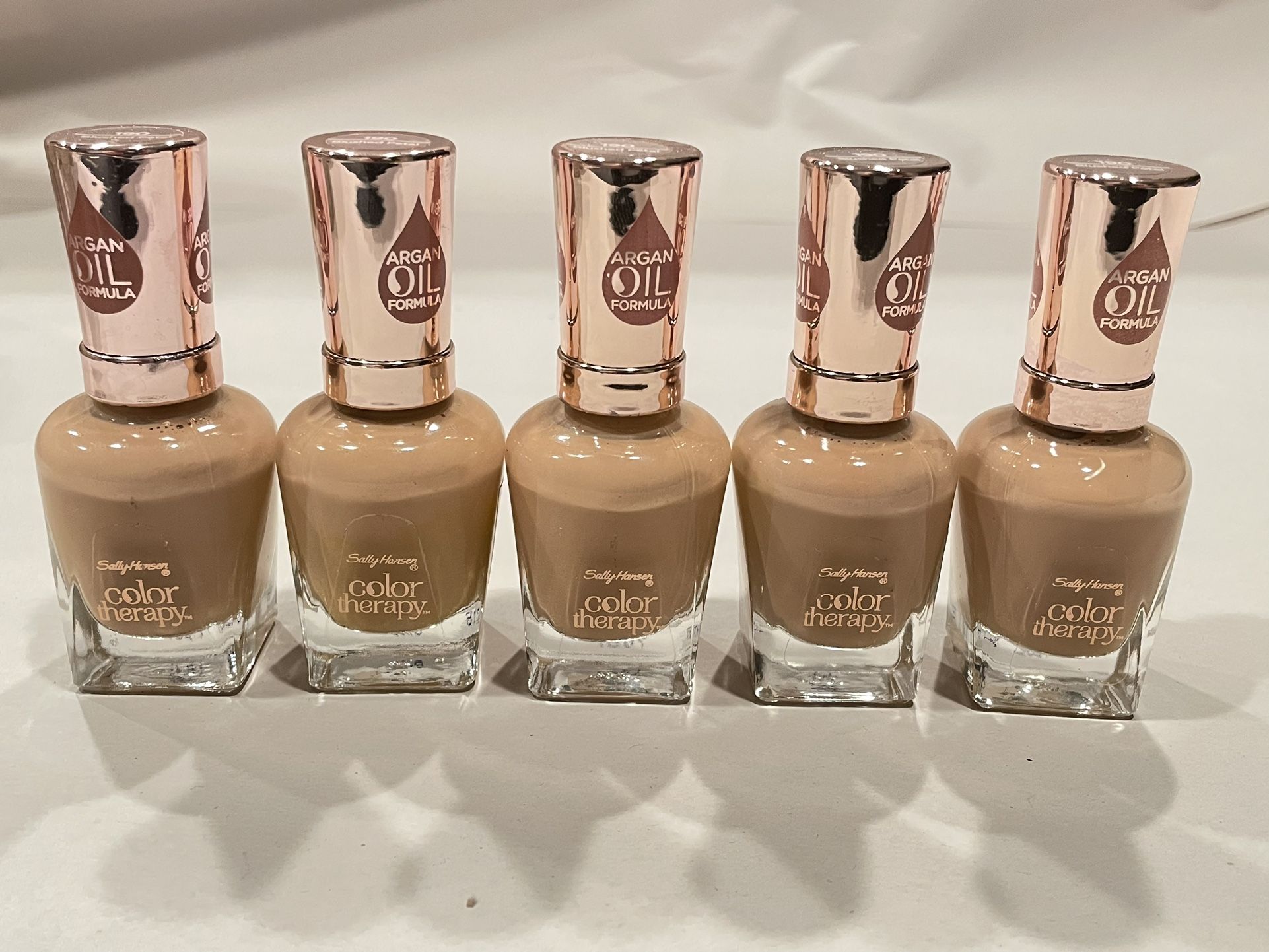 Brand New Sally Hansen Color Therapy Nail Polish #190/ Blushed Petal /0.5 fl oz (Lot Of 5)