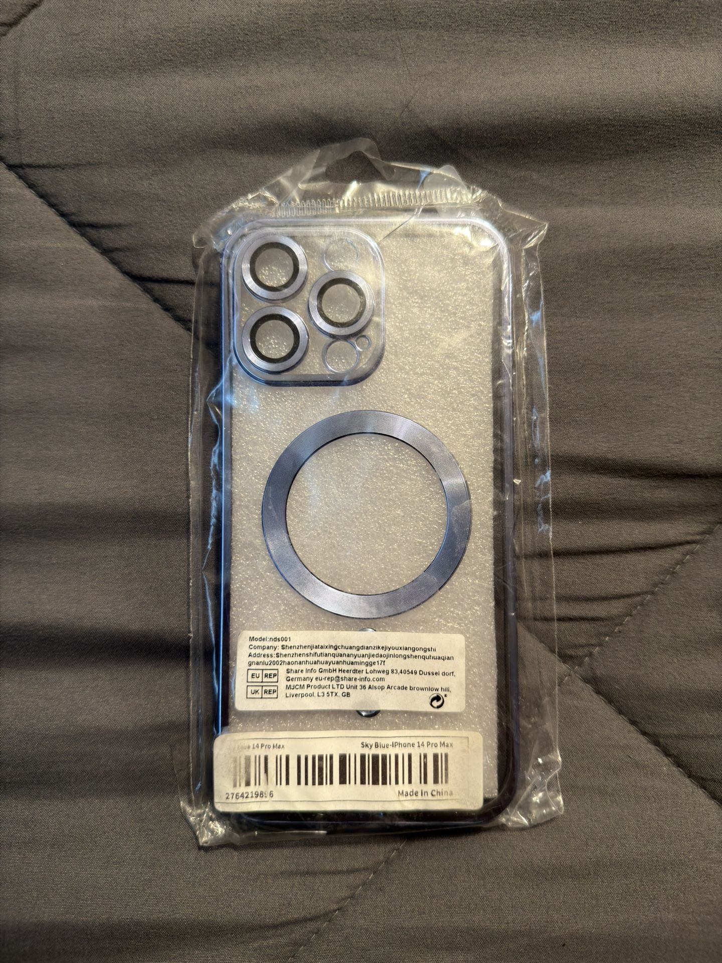 iPhone 14 Pro Max Case - Sky Blue Clear