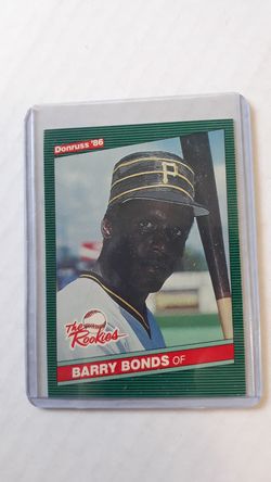 1986 Donruss rookies Barry Bonds RC.