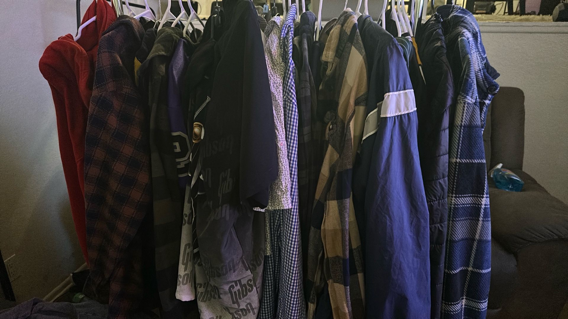 Different prices A Lot Of Jackets, And Some Shirts