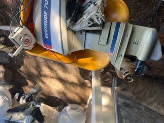 Evinrude 70 horsepower/w controls