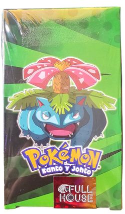 Pokémon kanto y johto SEALED BOX (25 Packs) Full House Venusaur Box