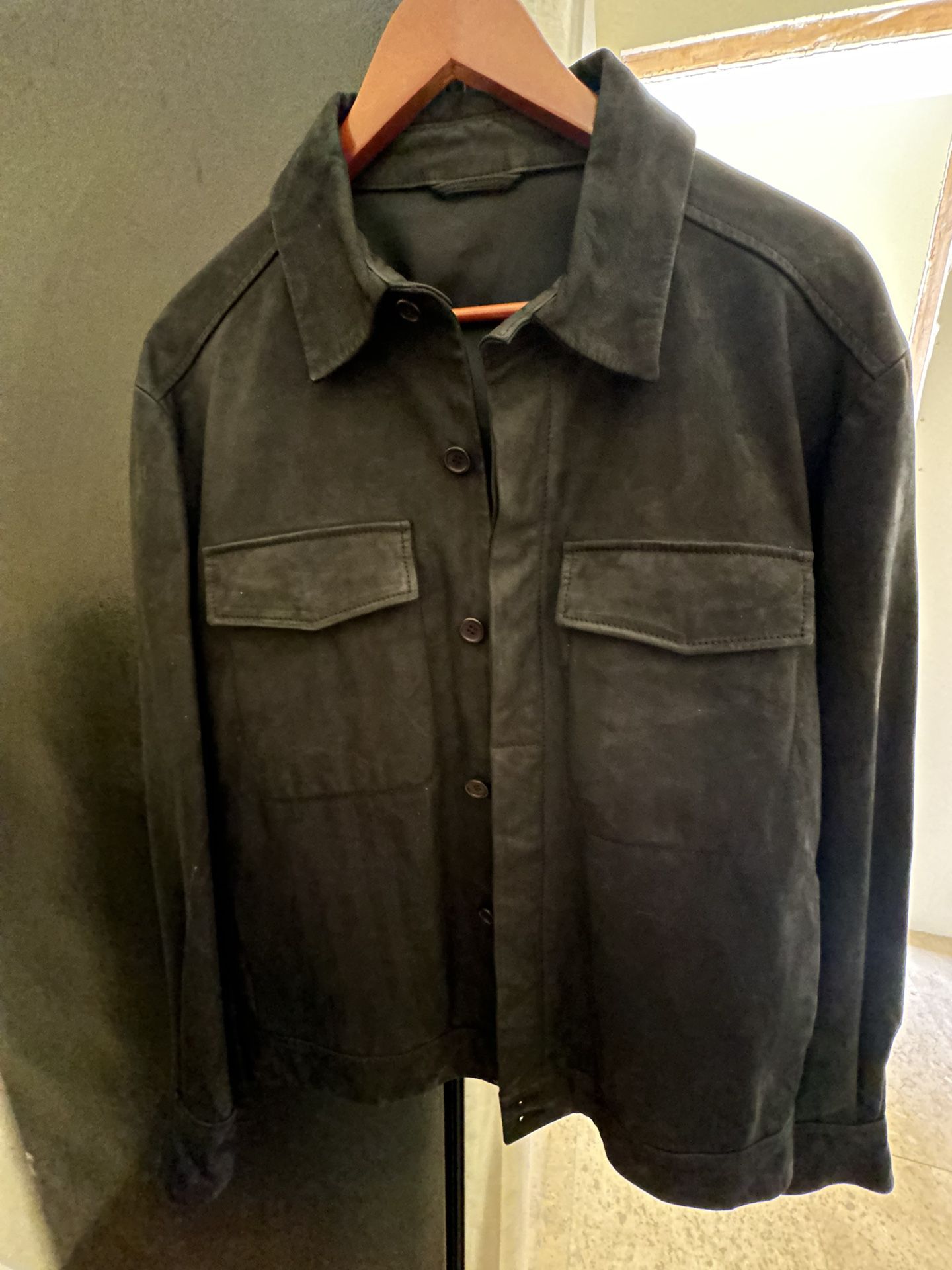 Men French Connection Leather Jacket