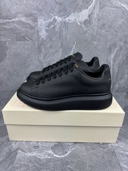 Alexander McQueen Matt Black Men Shoes