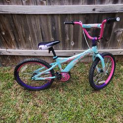 Huffy Kids Bike 20" Turquoise, Purple And Pink