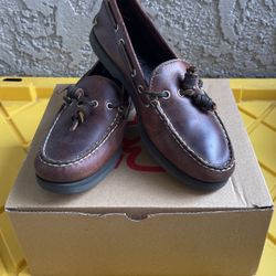 Women's Timberland Dk. Brown Leather Shoes Size 6M