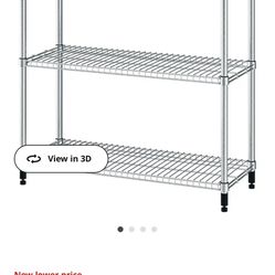 Omar Ikea Metal Stand/Shelves/Bookcase