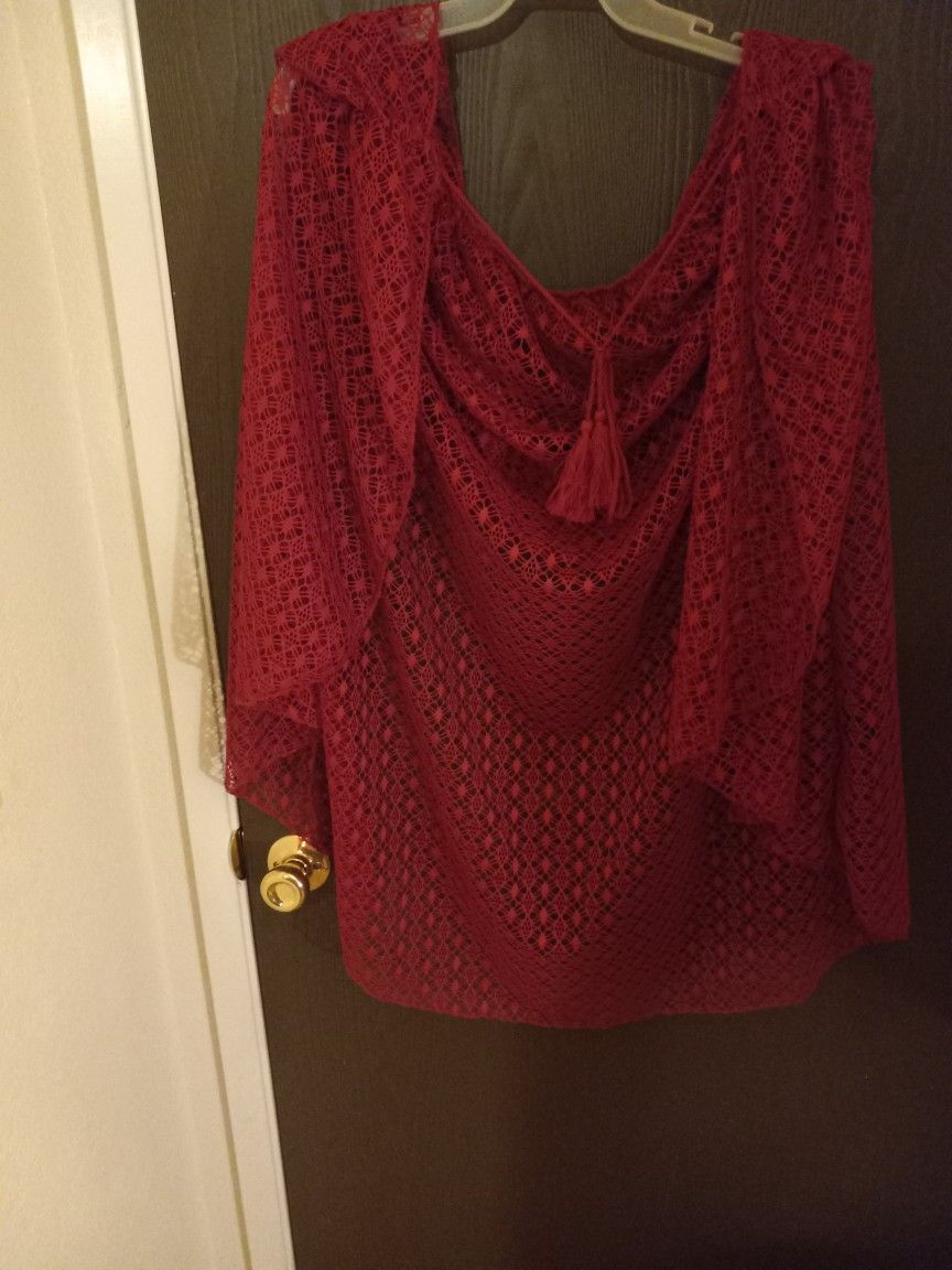 HOODED SWIMSUIT SHAWL