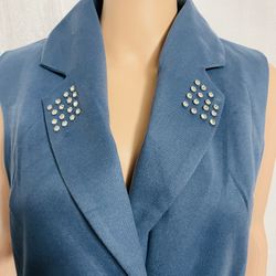 Elegant 2-Piece Women's Suit Set - Stunning Teal Blue