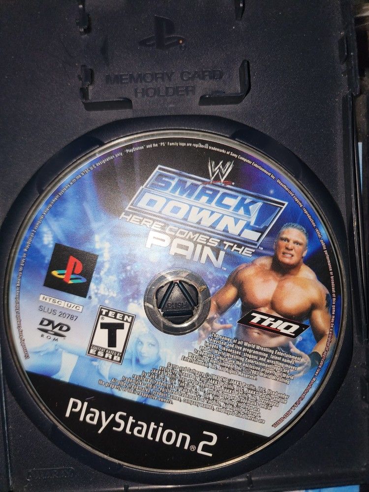 WWE Here Comes The Pain Ps2 Game