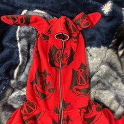 Red fullzip Up Anarchy hoodie