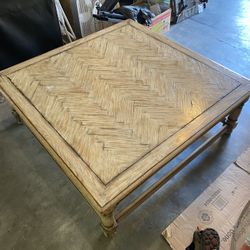 Solid Wood Square Coffee Table 