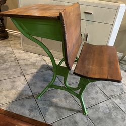 Vintage student desk
