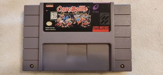 Ogre Battle The March of the Black Queen SNES Authentic Tested Working