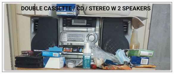 AM/FM DUAL CASSETTE/CD PLAYER PORTABLE STEREO