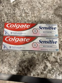 Lot Of 2 Colgate Sensitive Toothpaste 