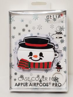 Snowman Case Cover For Apple Airpods Pro ( Cute Stocking Stuffer)