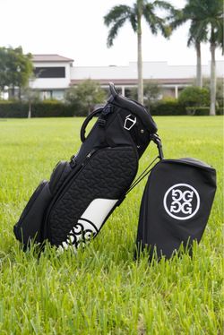 G/FORE Black Golf Stand Carry Bag w/ Rain Hood