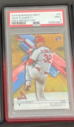 $25 2018 BOWMAN'S BEST JACK FLAHERTY GOLD REFRACTOR /50