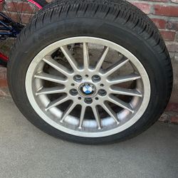 BMW Wheel Tire Tread Is Near New The Rim Is A Little Dirty
