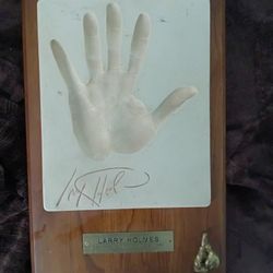 Larry Holmes Hand. Print And Auto