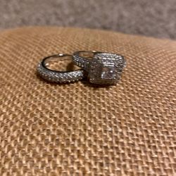 CZ Wedding Set Size 8