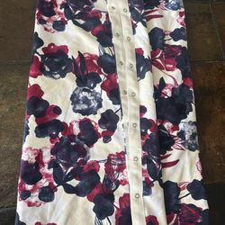 LULULEMON Inky Floral Ghost Bumble Berry Vinyasa Scarf French Terry WORN ONCE