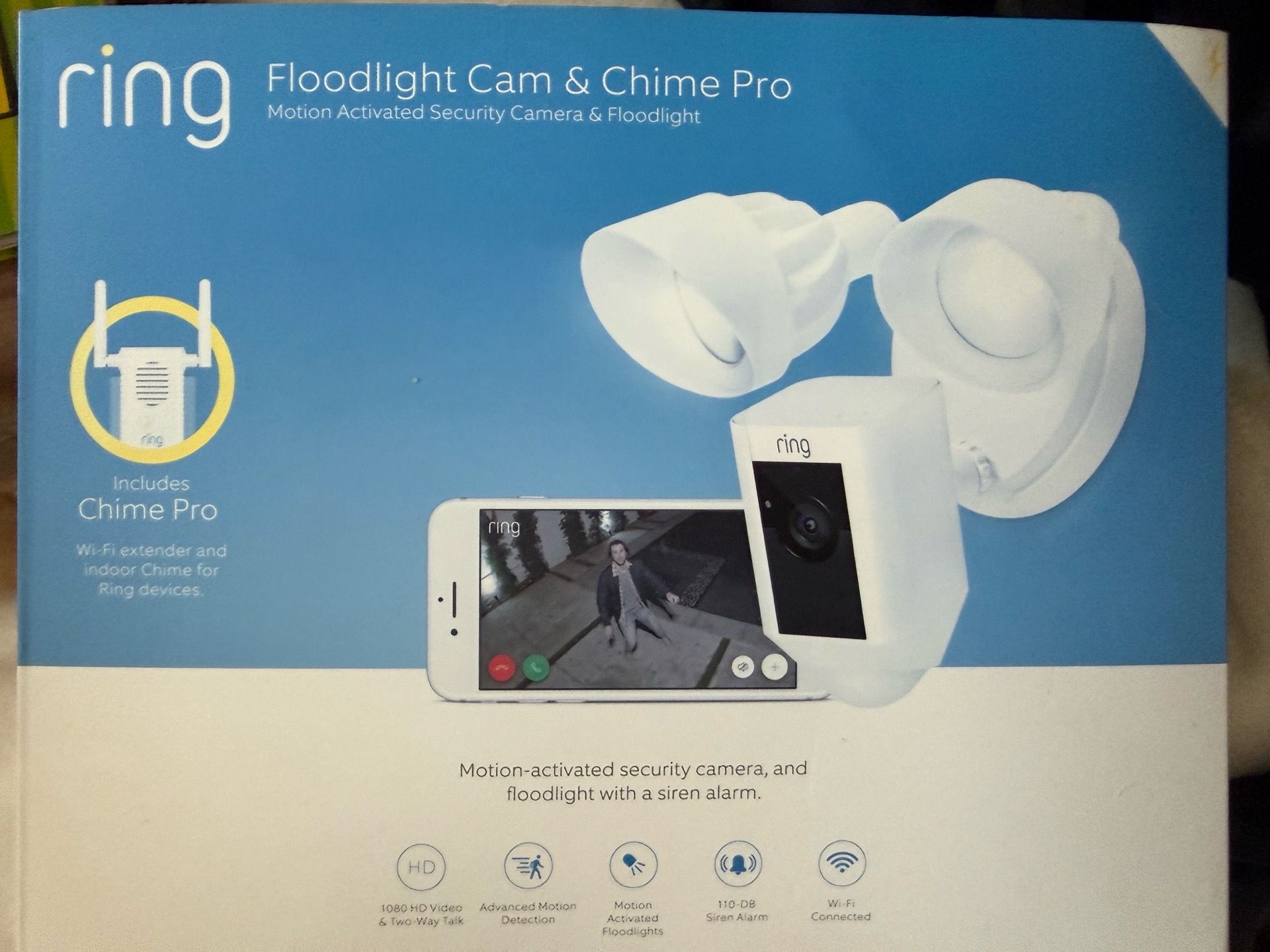 New Ring Floodlight Cam & Chime Pro