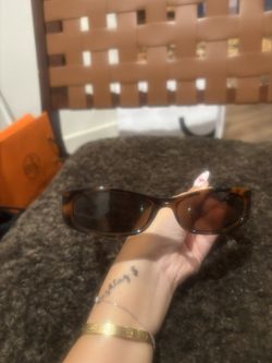 mango vintage Brown Tortoise Round Small Frame Sunglasses(LA Pickup