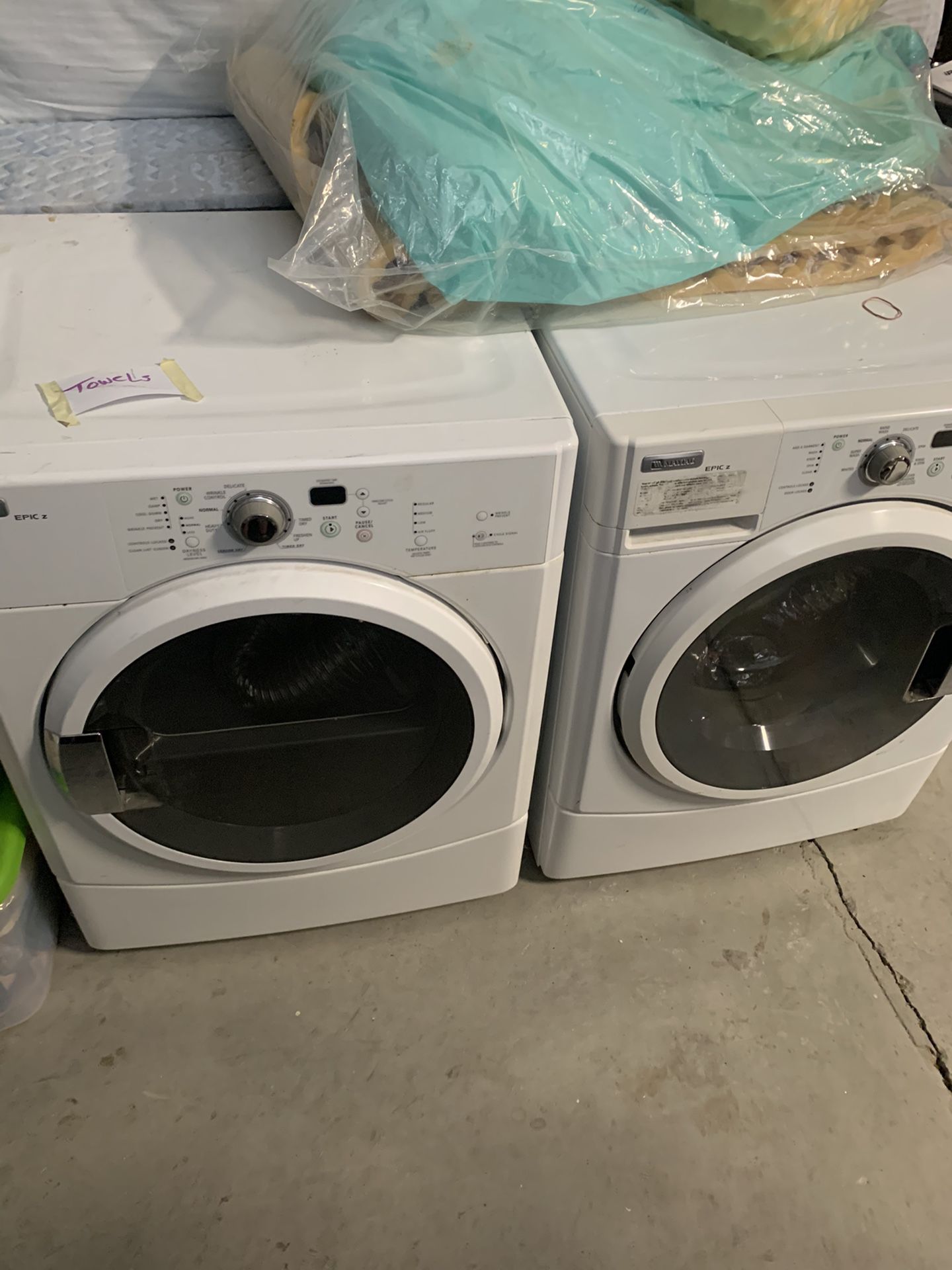 Maytag Epic Z Washer and Dryer Set