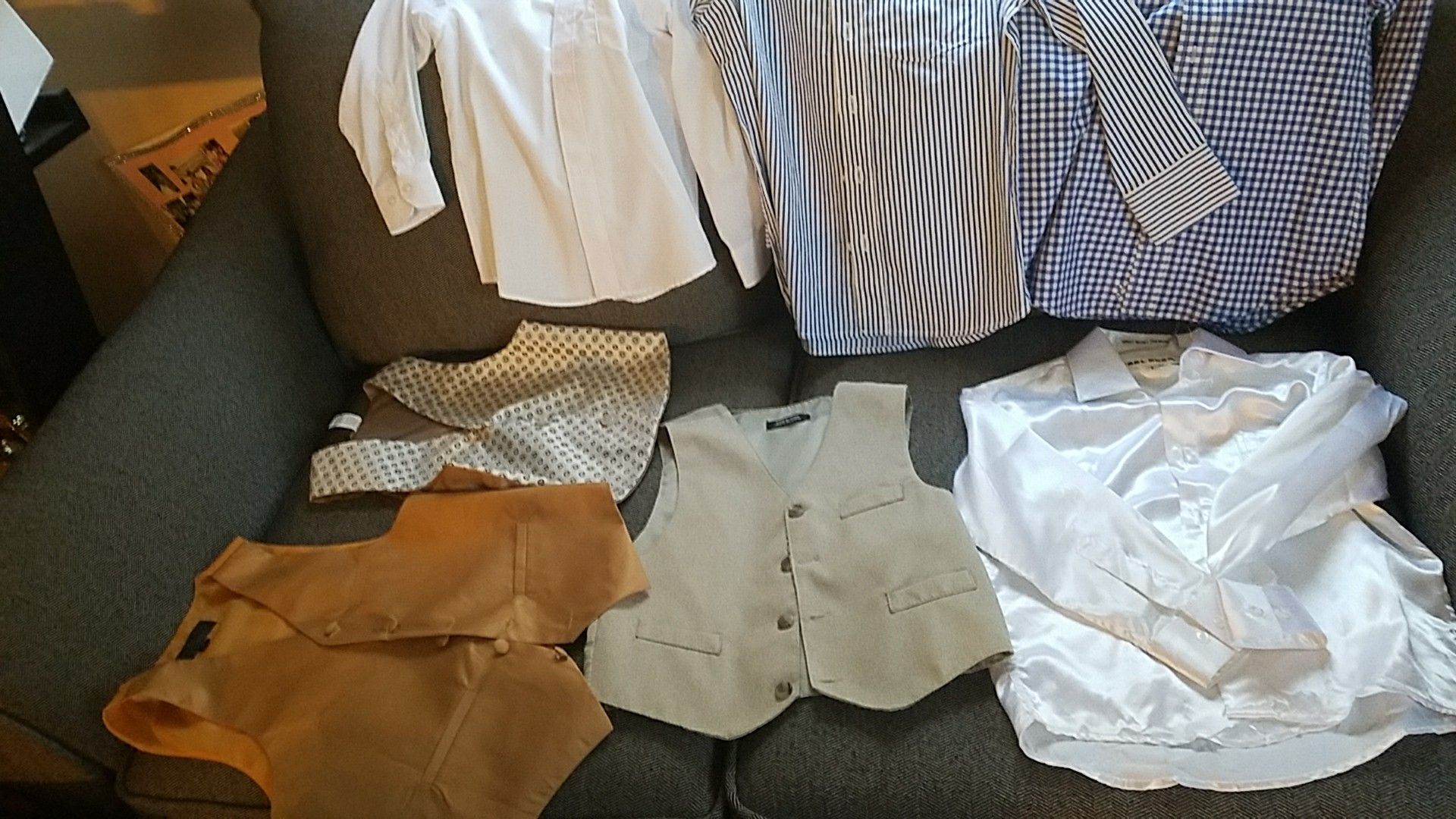 Boys shirts and vest size 6