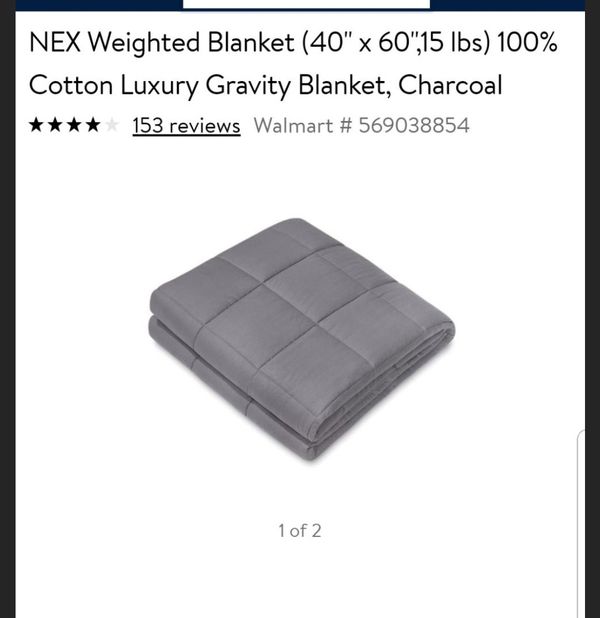 NEX weighted blanket 40 in by 60 in 15 lb for Sale in Westville, IN