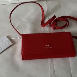 New Ted Baker Crossbody Shoulder Orange Bag